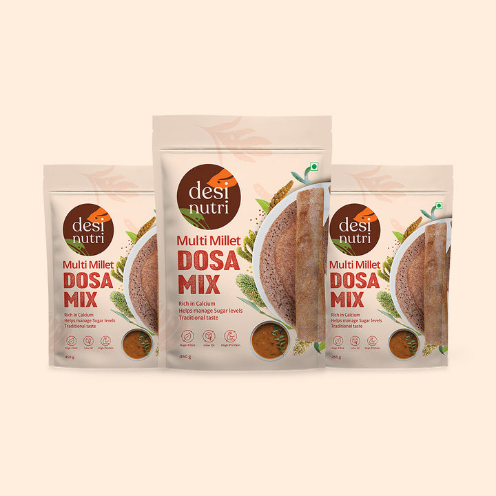 Multi Millet Dosa Mix Combo Pack of 3 - 450g Each