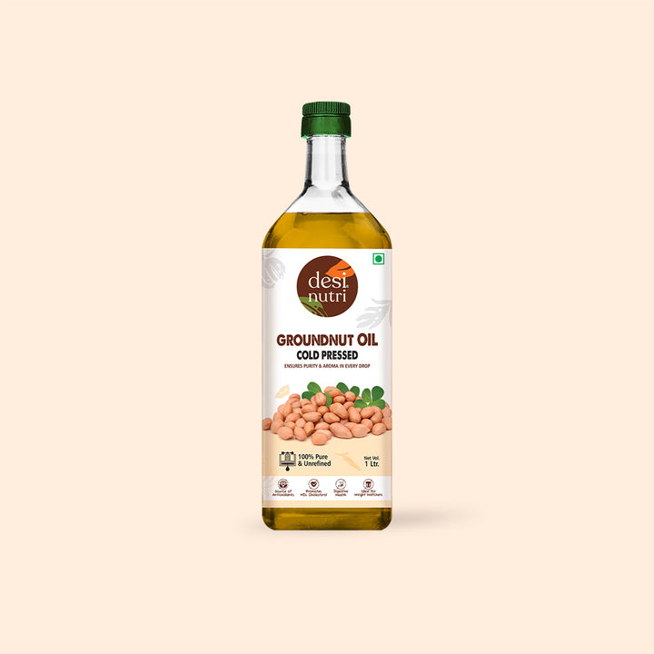 Edible Oils Combo Pack (Olive Oil, Cold Pressed Coconut Oil & Groundnut Oil) - Each 1L